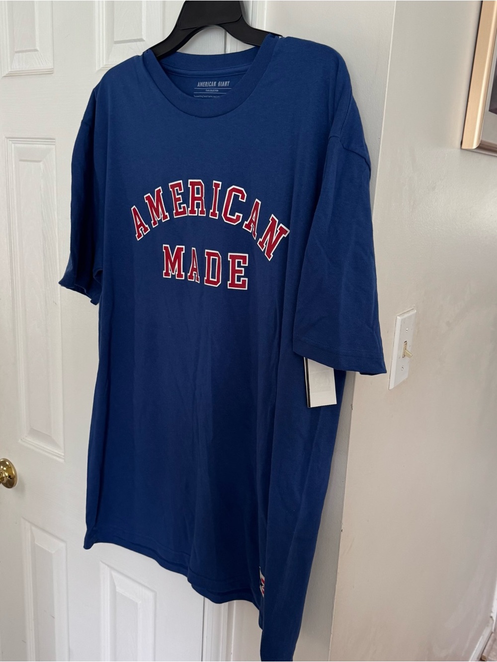 American Giant American Made Graphic Tee Unisex XL Harvest Blue Made in USA New - Picture 5 of 13